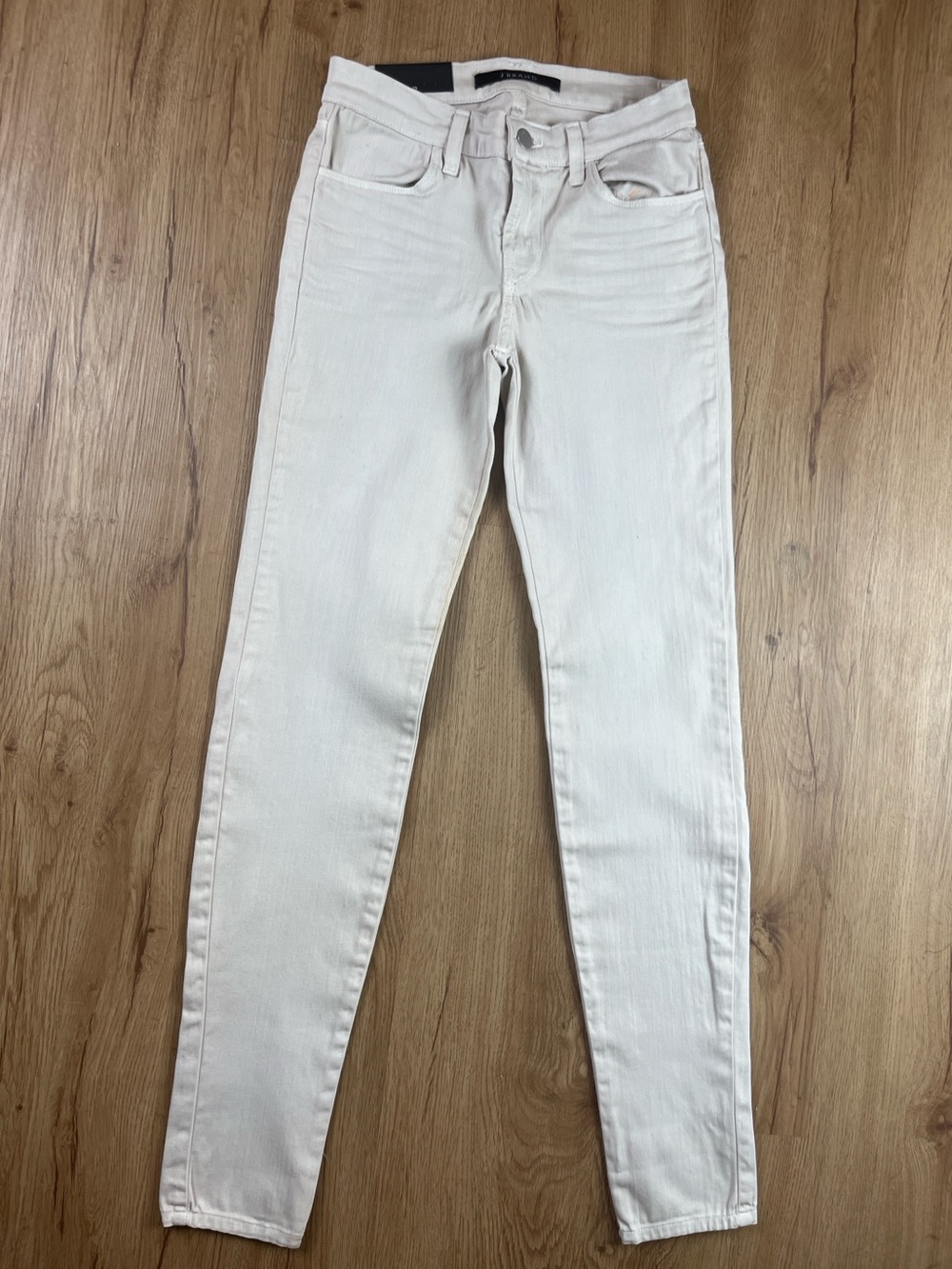 J Brand Skinny Jeans Size 25 Cream Mid Rise Stretch Denim NWT Women